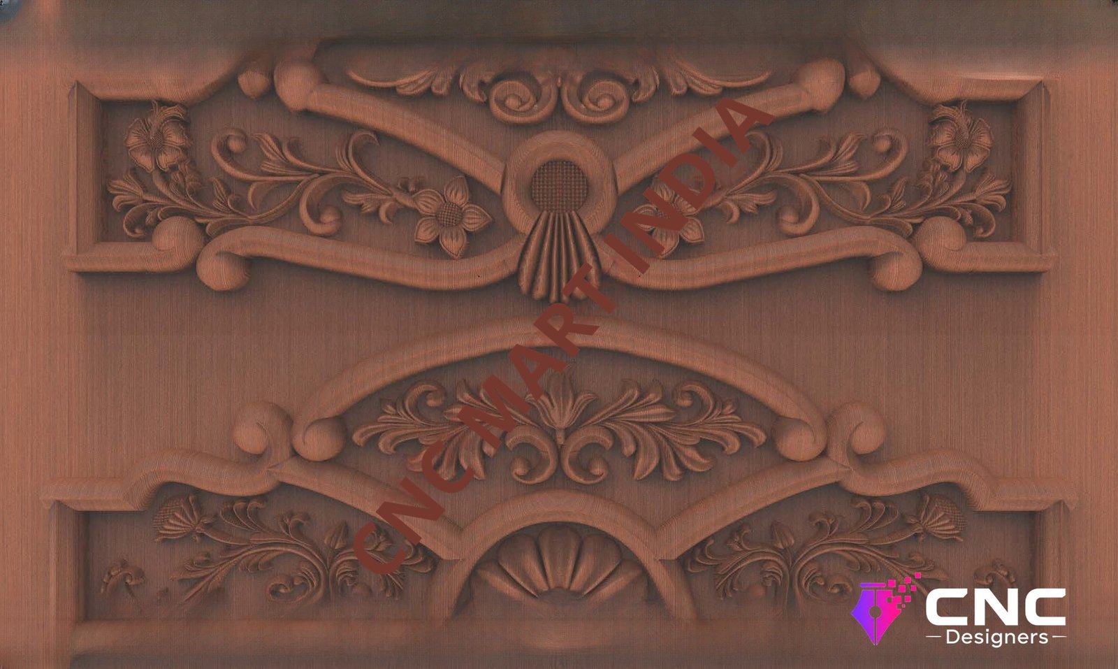 Beds & Sofa - BS-51 Elegant Floral Decorative Carving Panel Design